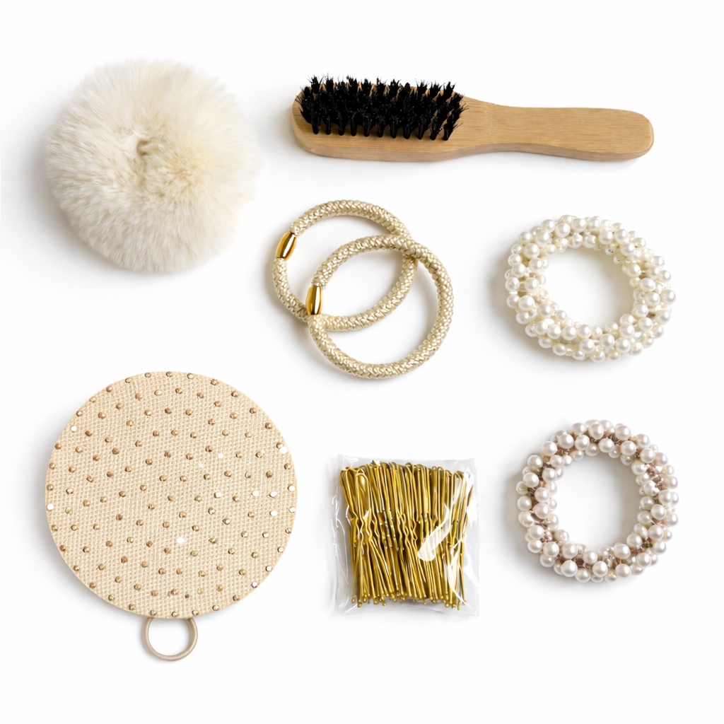 Haarschmuck Set White Pearl