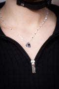 Kette mit Mini Charm & Letter Tag