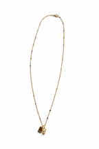 Kette mit Mini Charm & Letter Tag